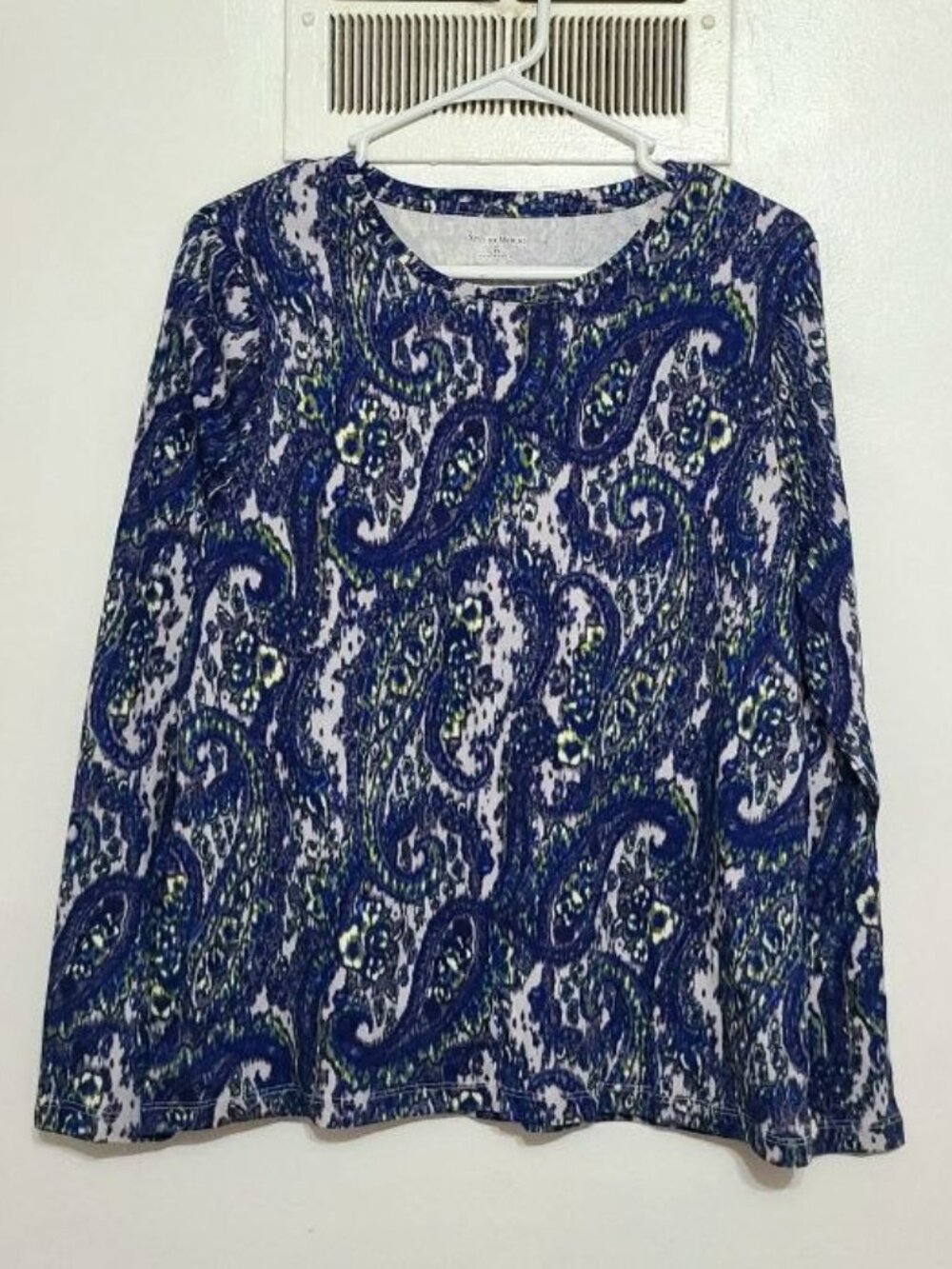 Paisley Cotton Turtleneck – Size PL